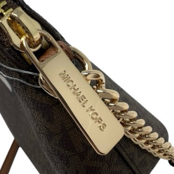 NEW Michael KORS Jet Set Medium Logo Dome Satchel Crossbody - Picture 11 of 15